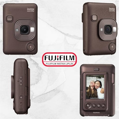 Image of Fujifilm Mini LiPlay Hybrid Instant Camera with Mini Film (Deep Bronze, w / 20 Film Sheets)