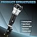 EVERESTWAY 2PCS Front Adjustable Air Suspension Struts Spring Shock Absorber Compatible for Mercedes-Benz S320 S350 S430 S500 S600 W220 S55AMG 2000-2006 Replacement 2203202438 Left+Right Side