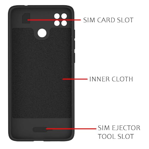 Image of Shockproof Case for Mi Redmi 9 / 9C / 9 Activ / 10A / Poco C31 | Full Camera Protection | TPU Flexible Back Cover for Mi Redmi 9 / 9C / 9 Activ / 10A / Poco C31 (Matte Black)