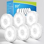 Motion Sensor Lights Indoor, 6 Pack Cupboard Lights, Stair Lights Night Lights, 3 Modes USB Charging Wall Lights, Magnetic Sensor Lights Indoors for Kitchen Stair Closet Under Cabinet