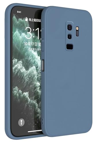 Topme Funda para Samsung Galaxy S9 Plus (6.2' Inches) Carcasa Caja Case Estuche, Funda Protectora de Piel de Silicona TPU - Lavanda Gris