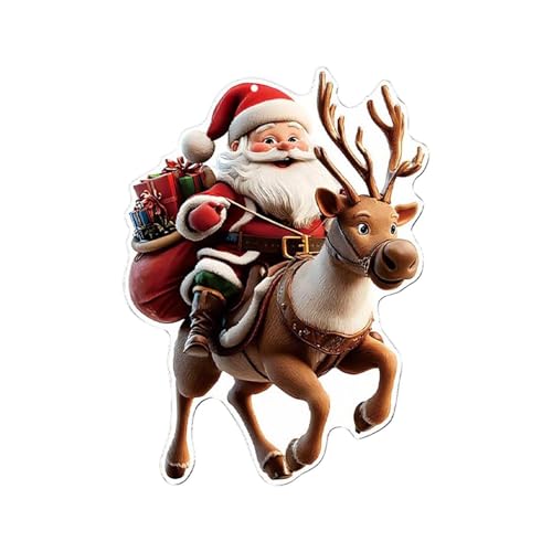 Verrückte Christbaumanhänger 31 Weihnachtsbaum Anhänger, 2D Acryl Weihnachtsmann Christbaumschmuck,...