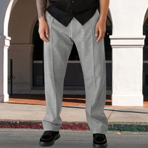 Men's Fashion Sweatpants Open Bottom Athletic Jogger Sweatpants Workout Gym Pants