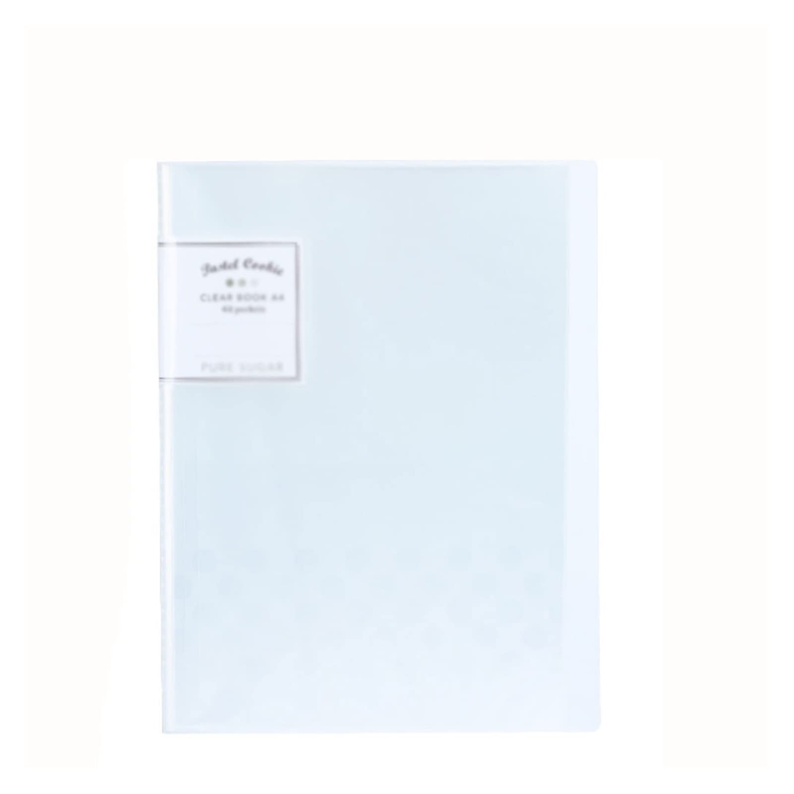 Portafoglio in plastica A4, Libro di presentazione con protezione for fogli rilegati a 10 tasche, può contenere fino a 200 pagine di carta, organizer for documenti con protezione for fogli di libri tr
