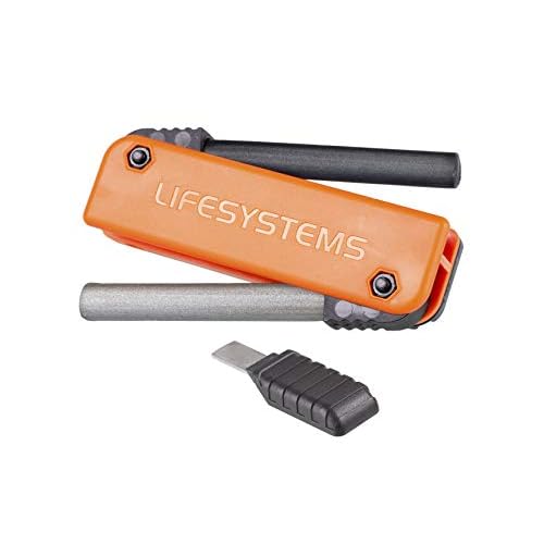 Lifesystems Dual-Action Outdoor Fire Starter – Magnesium Ferrocium Rod With Stainless Steel Striker For Camping, Survival and Bushcraft