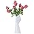 NBHUZEHUA White Ceramic Hand Bud Flower Vase for Hhydroponic Floral Arrangement Table Decorative