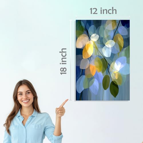 Image of SiddArtify Floral Wall Art Prints Set - Abstract Flower Poster Decor for Living Room Bedroom Office - 12x18 inch Board Pack of 6