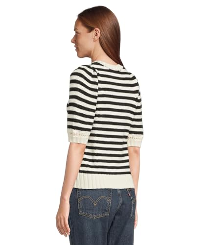Michael Stars Women's Rosanna Striped Puff Sleeve Sweater3