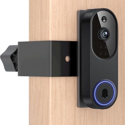 Aaeytby Anti-Theft Doorbell Camera Mount Compatible with Orbitell Video Doorbell Anti-Blocks Motion Sensor Adjustable Mounting Bracket Accessories for Houses Apartments Businesses Rentals-Black