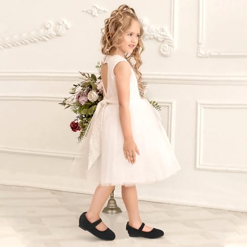 Image of PANDANINJIA Toddler Dress Shoes Flower Girls Ballet Flats