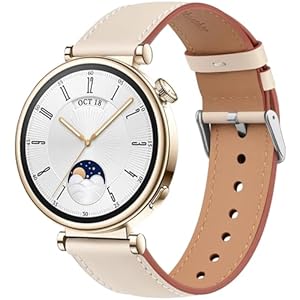 Meliya für Huawei Watch GT 5/GT 4 41mm Armband Damen Herren, Weich Leder Uhrenarmband 18mm für Huawei GT4/GT5 41MM Smartwatch Ersatzarmbänder