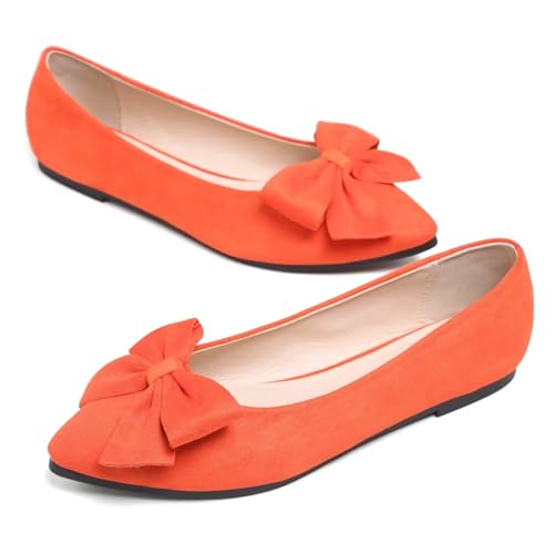 Image of Dear Time Women's Ballet Flats Dress Ballet Shoes Slip on for Office Work Comfortable Shoes