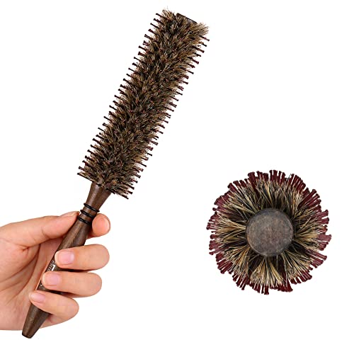 PERFEHAIR Small Round Boar & Nylon Bristle Brush