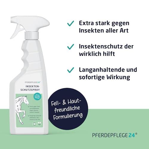 Fliegenspray für Pferde mit DEET und Aloe Vera