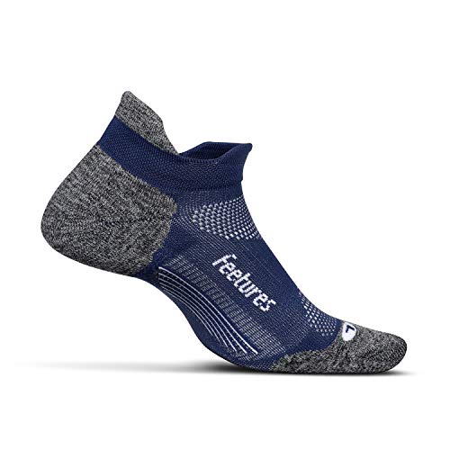 Feetures - Elite Light Cushion - No Show Tab - Athletic Running Socks for Men and Women - Sapphire - Size Small