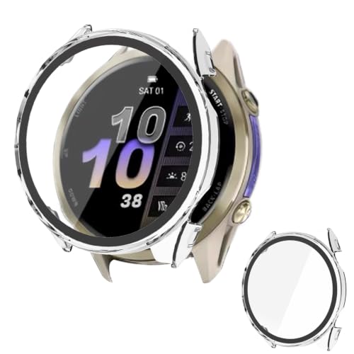 TOORQR For Garmin Forerunner 570�Ή� �P�[�X �K�[�~��Forerunner 570 42mm/47mm �g�E�H�b�`�P�[�X �����K���X ��̌^ �ϏՌ� PC�f�ޒ����^ ���h�~ �S�ʕی� �w��h�~ ��U�h�~ �����x �����ߗ��i4