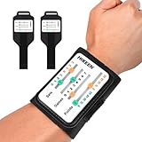 Hikeen Marcatore Punteggio da Polso per Tennis e Padel, con Schermo Grande, Cinturino Regolabile e Numeri Incisi al Laser, Leggero, Senza Colla, per Registrare Punti, Giochi e Set, 2 Pezzi