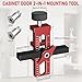 DUDUXI 2-In-1 Cabinet Door Mounting Jig With Quick Edge Positioner, Adjustable Cabinet Door Installation Positioner, Aluminium Alloy Versatile Cabinet Door Positioning Tool With 2 Mounting Adapters