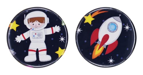 Magnetic Children's Car Seat Strap Holders (Everett the Astronaut)