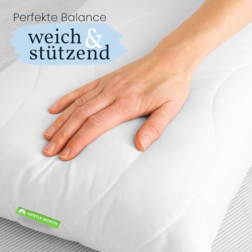Gentle North Hochwertiges Seitenschläferkissen 40 x 145 cm – Langes Kissen für Seitenschläfer...