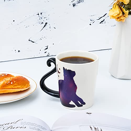 Tazón para café color cambiante con diseño de gato 12oz miniatura 4