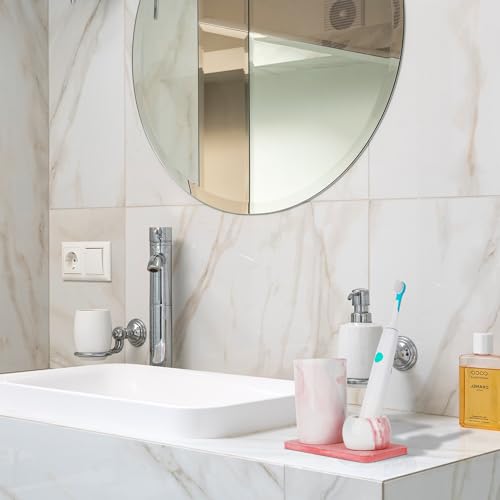 Porte-brosse à dents céramique et plateau diatomite chic - 7
