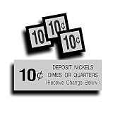 Restoration Decal Sticker for Vintage Soda Vending Coin Change Slot