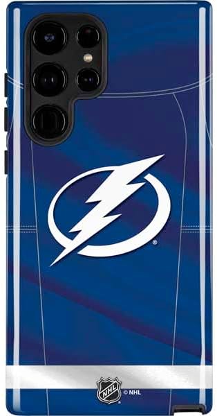 Skinit Impact Phone Case Compatible with Galaxy S24 Ultra - Officially Licensed NHL Tampa Bay Lightning Alternate Jersey Design
