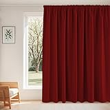 Prêt à Poser - Rideaux de fenêtre sont facile à installer avec galon fronceur ou passe tringle. Pour obtenir un bel effet plissé lorsque les rideaux sont fermés, la largeur totale des rideaux doit être de 1,5 à 2,6 fois la largeur de la tringle à rideau.