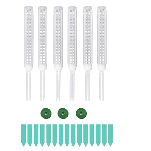 MILLTOR 6 varillas de musgo para plantas Monstera, apilables 15,6 varillas de musgo de plástico para monsteras pequeñas o medianas, fácil instalación y uso fácil