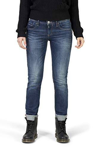 Timezone Damen TahilaTZ Straight Jean, Blau (Surfer Wash 3385), W28/L32...