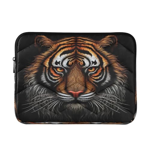 Funda Vintage Tiger Negra para Portátil 13-14 Pulgadas miniatura 1