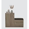 Take Cosmo Interio Elegant Shoe Rack with Seat in Sonomooak Finish ...