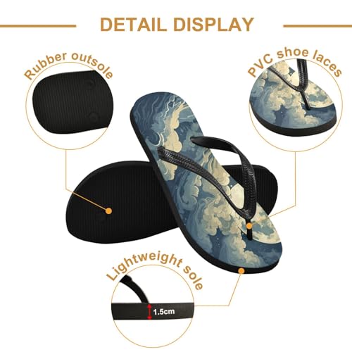STAYTOP Moon Flip Flops Sandals of Men's & Women's,Sandals Beach Slippers Shower Slides2