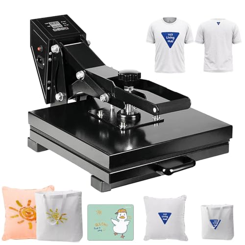 SDKEHUI Prensa Térmica 40x50cm 2000W Calentamiento Rápido Prensa de Calor por Transferencia por Sublimación Digital e Industrial para Camiseta, Bolso, Almohada