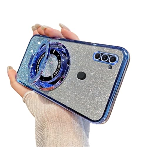 Coque Samsung Galaxy A11 paillettes scintillantes et TPU souple protecteur avec anneau