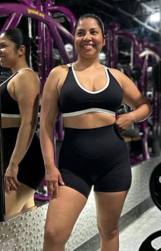 Aoxjox Breeze Workout Biker Shorts for Women Tummy Control High Waisted Exercise Athletic Gym Running Yoga Short 6"2