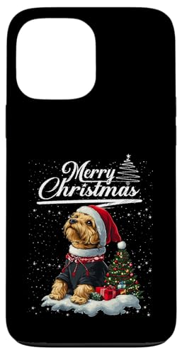 Merry Christmas Airedale Terrier Santa Hat Dog Lovers Xmas �X�}�z�P�[�X iPhone 13 Pro Max �p
