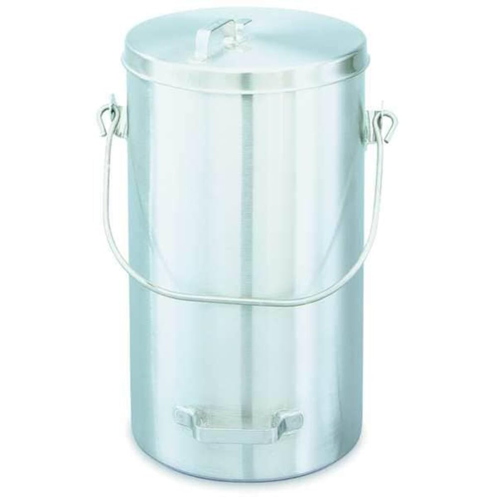 S/S Covered 20 Qt Ice Cream/Tote Pail w/Handle by Vollrath – 20.0 quarts, Stainless Steel, Silver, Model 59200