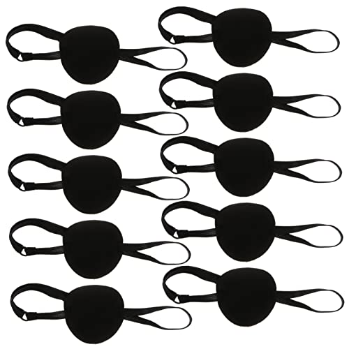 10 Pcs Um Tapa-olho De Olho Do Capitão Tapa-olho Único Tapa-olho De Pirata Máscara De Olho De Pirata