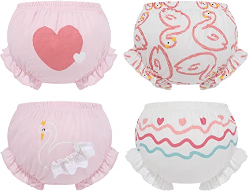 Baby Bloomers for Toddler Girl Boy Ruffle Diaper Covers Newborn Infant Cotton Linen Cute Loose Harem Shorts Underwear 2-3 Years