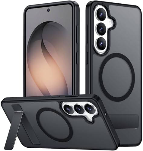 Image of SPIDERCASE Magnetic for Samsung Galaxy S26 Plus Case, with [3 Stand Ways][ Military Grade Drop Protection] with Invisible Stand Shockproof Slim Case for Samsung Galaxy S26 Plus 6.7 inch, Black