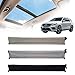 Car Panorama Sunroof Sunshade Curtain Cover Assembly for Mercedes-Benz GLE 350 GLE350 Coupe C167 (Black)