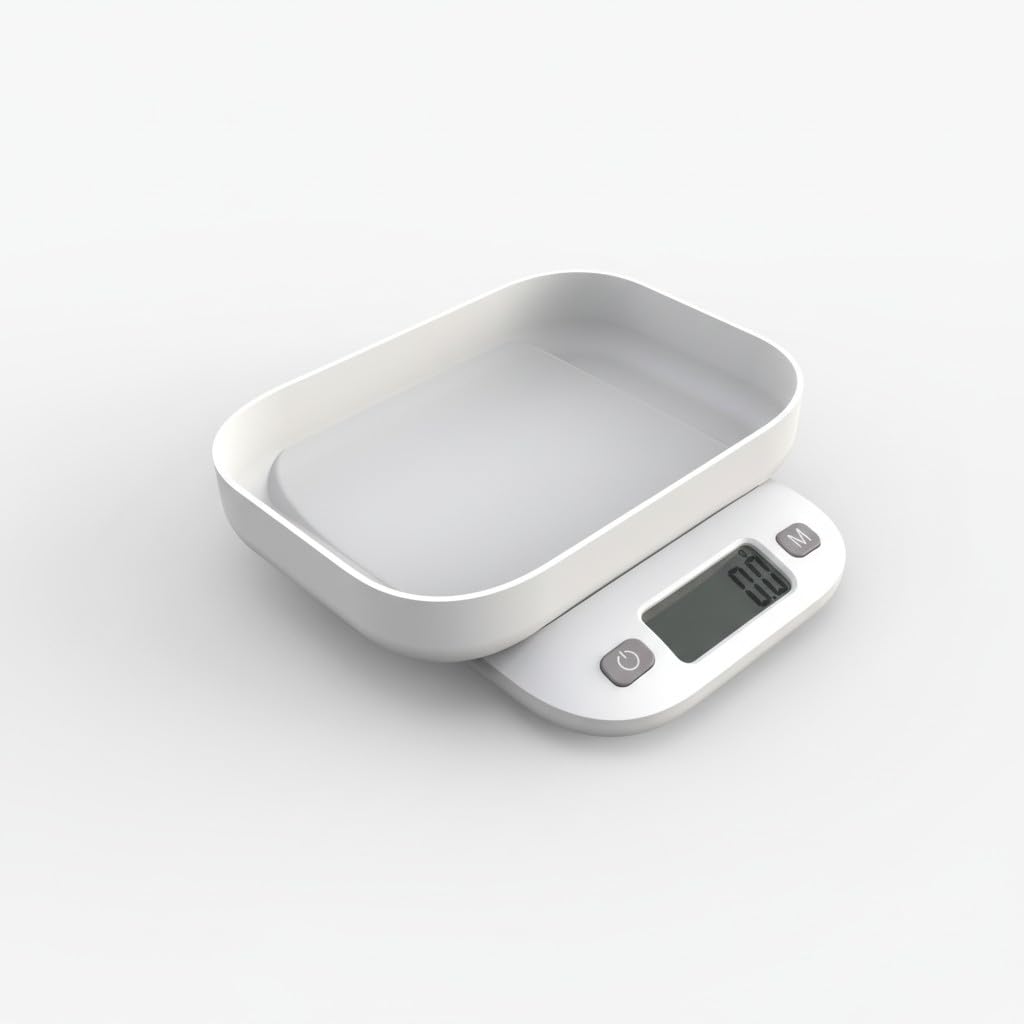 SLO Digital Kitchen Weighing Scale 5kg | 2-in-1 Detachable Bowl & Lid Design | 1g Accuracy | g/ml/oz/lb Units | Tare Function | LCD Display | Slim & Compact | 5 Years Warranty – Model K570 (White)-image-5