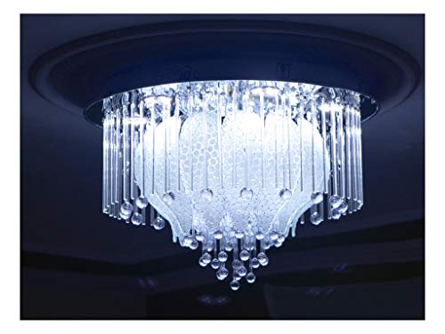 Image of Prop It Up Multicolored led and Musical(Bluetooth). Chandelier, with White and Warm White Light, Low Height Celling Chandelier, and Modern Design -13224 (500mm)