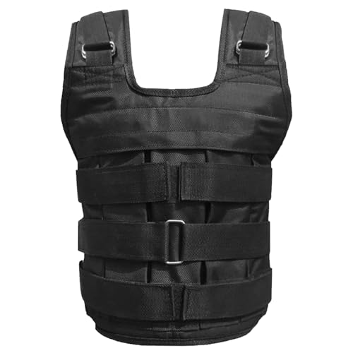 BESPORTBLE Fitness Weighted Vest Adjustable Weight Vest for Men and Women Versatile for Strength Training and Cardio Workouts in Various Weights Durable and Comfortable Design Black