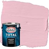 Glidden Total 1 gal. Rose Melody/Pink Semi-Gloss Interior Paint with Primer