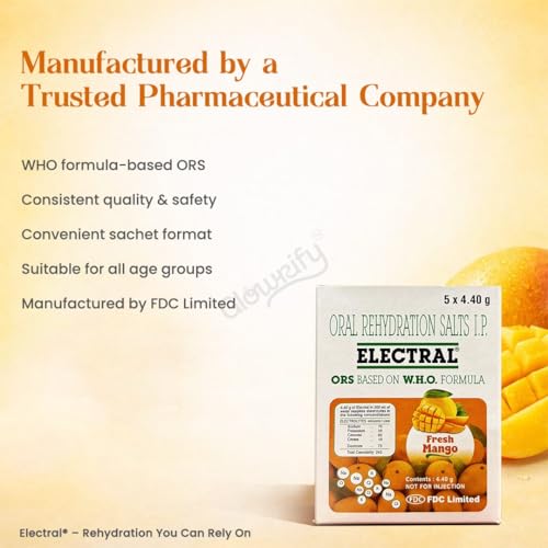 Image of ELECTRAL Oral Rehydration Salts I.P., Fresh Mango