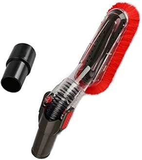 Flexible Soft Vacuum Accessories and Attachments Dusting Brush 35mm-32mm Adapter Perfect for Cleaning Furniture & Ceiling Vacuum Cleaner Attachments for 1-1/4'' or 1-3/8'' Standard Hose