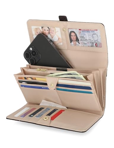 Image of Mundi File Master Womens RFID Blocking Wallet Clutch Organizer With Change Pocket